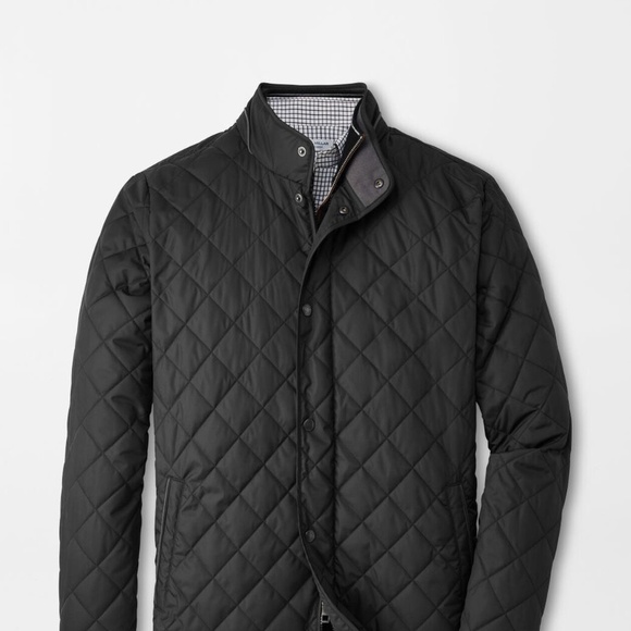 Peter Millar Suffolk Coat Crown Black - Picture 1 of 6